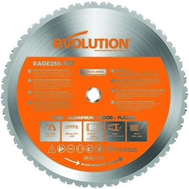 Kotouč pilový Evolution Rage 355×25×2,2 mm 36 z.