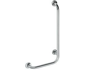 Držadlo nástěnné opěrné Bemeta Help 890 mm pravé s krytkou nerez matný