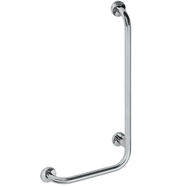 Držadlo nástěnné opěrné Bemeta Help 890 mm pravé s krytkou nerez matný