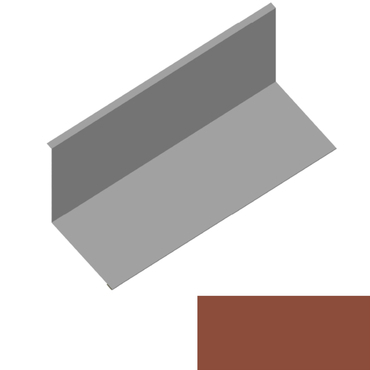 Lemování ke zdi rovnoběžné s okapem RS250S-135 SP 25 2M264 cihlově hnědá