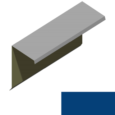 Ukončení pultové střechy RS360S-60 SP 25 RAL 5010 modrá