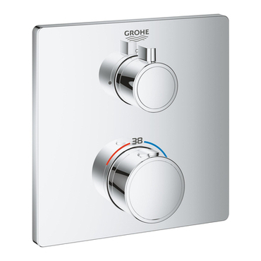 Baterie podomítková termostatická Grohe Grohtherm bez přepínače chrom 24078000