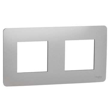 Rámeček Schneider Electric Unica Studio dvojnásobný aluminium