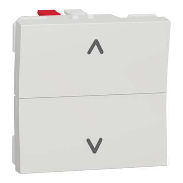 Tlačítko žaluziové řazení 1/0+1/0 s blokací Schneider Unica Nová bílá