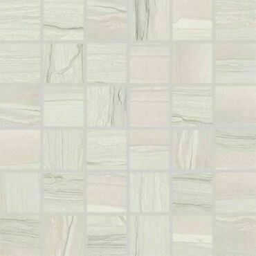 Mozaika Rako Boa 5×5 cm (set 30×30 cm) světle šedá WDM05526