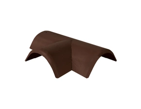 Hřebenáč rozdělovací levý T250 Bramac Novo s příchytkou tmavohnědá