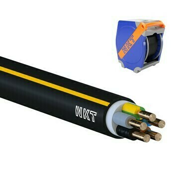 Kabel NKT CYKY-J 5× 2,5 RE 300 m/Qaddy box