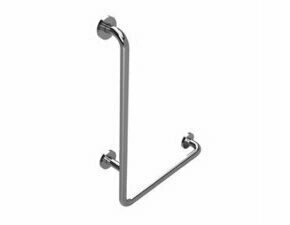 Držadlo nástěnné opěrné Bemeta Help 680 mm levé s krytkou nerez lesklý