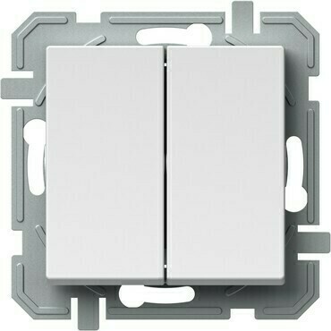 Přepínač střídavý dvojitý řazení 6+6 TEM Logiq bílá