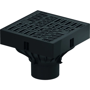 Vpust dvorní s plastovým roštem ACO Self XtraPoint 250×250 mm