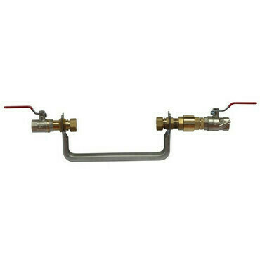 Souprava vodoměrná Hawle 3/4"×3/4" se šroubením, kohouty a zpětnou klapkou