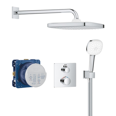 Systém sprchový termostatický Grohe Grohtherm Tempesta 250 Cube chrom