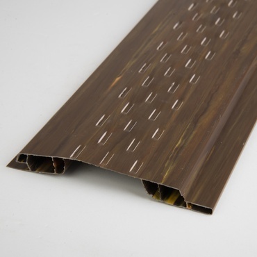 Profil ventilační plastový tmavé dřevo 100x9×3000 mm