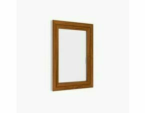 Okno plastové BRAVO OS1 golden oak/white pravé 600×900 mm