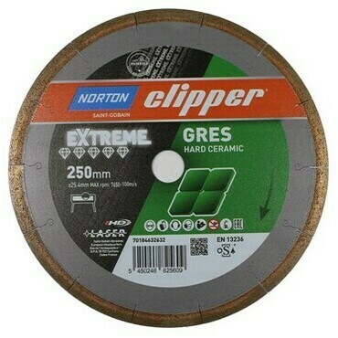 Kotouč diamantový Norton Clipper Extreme Gres 250×25,4 mm
