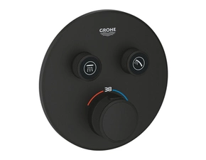 Baterie podomítková termostatická Grohe Grohtherm SmartControl 2-cestná phantom black 29507KF0