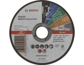 Kotouč řezný Bosch Rapido Multi Construction 125×1 mm