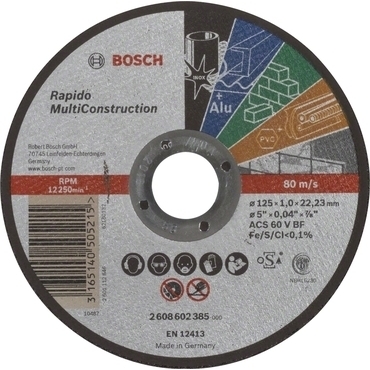 Kotouč řezný Bosch Rapido Multi Construction 125×1 mm