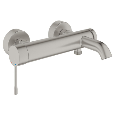 Baterie vanová nástěnná Grohe Essence 150 mm SuperSteel s přepínačem 33624DC1
