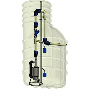 Set bez šachty Pumpa Master set INOX Morava 5-16-J 1,1 kW kabel 10 m 230 V