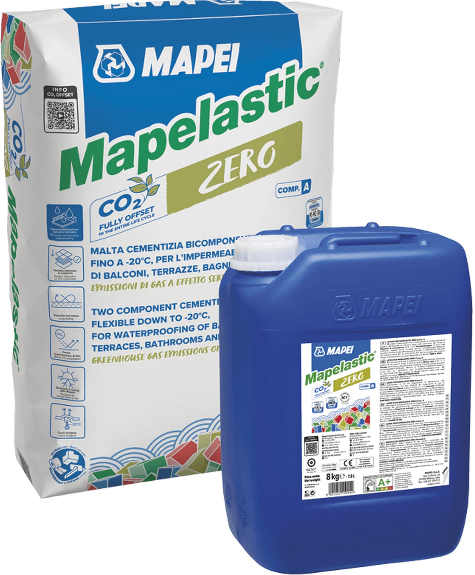 MAPEI Stěrka hydroizolační Mapei Mapelastic ZERO A+B 16 kg