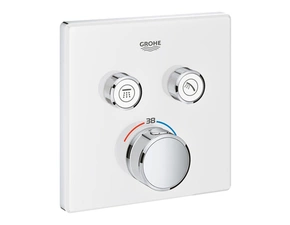Baterie podomítková termostatická Grohe Grohtherm SmartControl 2-cestná měsíční bílá/chrom 29156LS0