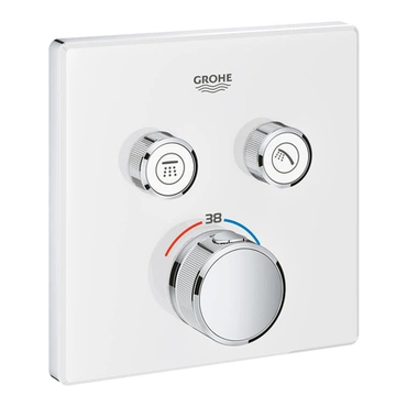 Díl nadomítkový Grohe Grohtherm SmartControl s 2 ventily měsíční bílá/chrom 29156LS0