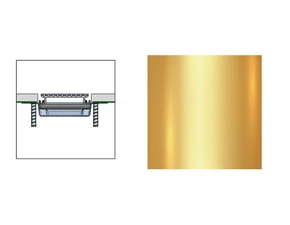 Rošt Profilpas FLAT COVER XPF/60 leštěné zlato