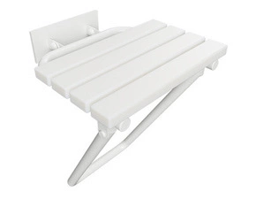 Sedátko sklopné Bemeta Help s nohou, s krytkou bílá/bílá