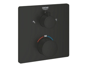 Díl nadomítkový Grohe Grohtherm matte black s přepínačem 1022092430