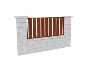 Výplň plotová DEKMETAL STECCA 7DSAA light wood