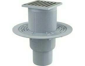 Vpust podlahová Alca APV203 105×105 mm DN 75/50 přímá