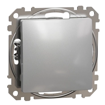 Spínač řazení 1 Schneider Sedna Design aluminium