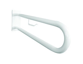 Madlo podpěrné ve tvaru U Bemeta Help s držákem TP 600 mm s krytkou bílé