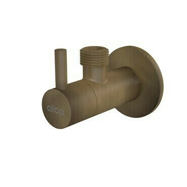 Ventil rohový Alca ARV001-ANTIC 1/2"×3/8" s filtrem bronz-antic
