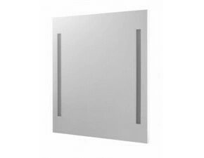 Zrcadlo s LED osvětlením Dřevojas STRIPE ZCO 50 bílá mat