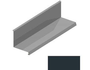 Lemování ke zdi rovnoběžné s okapem RS250Q-105 SP 25 s okapnicí RAL 7016 antracitově šedá