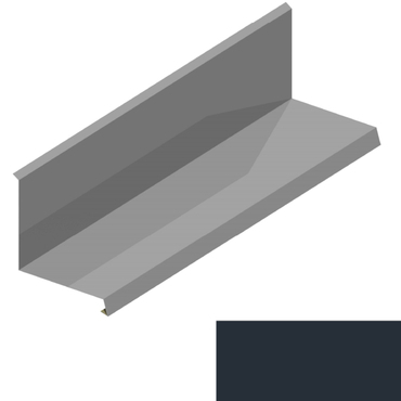 Lemování ke zdi rovnoběžné s okapem RS250Q-105 SP 25 s okapnicí RAL 7016 antracitově šedá