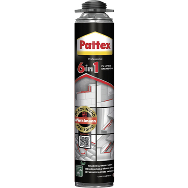 Lepidlo polyuretanové Pattex 6 v 1 pistolové 750 ml