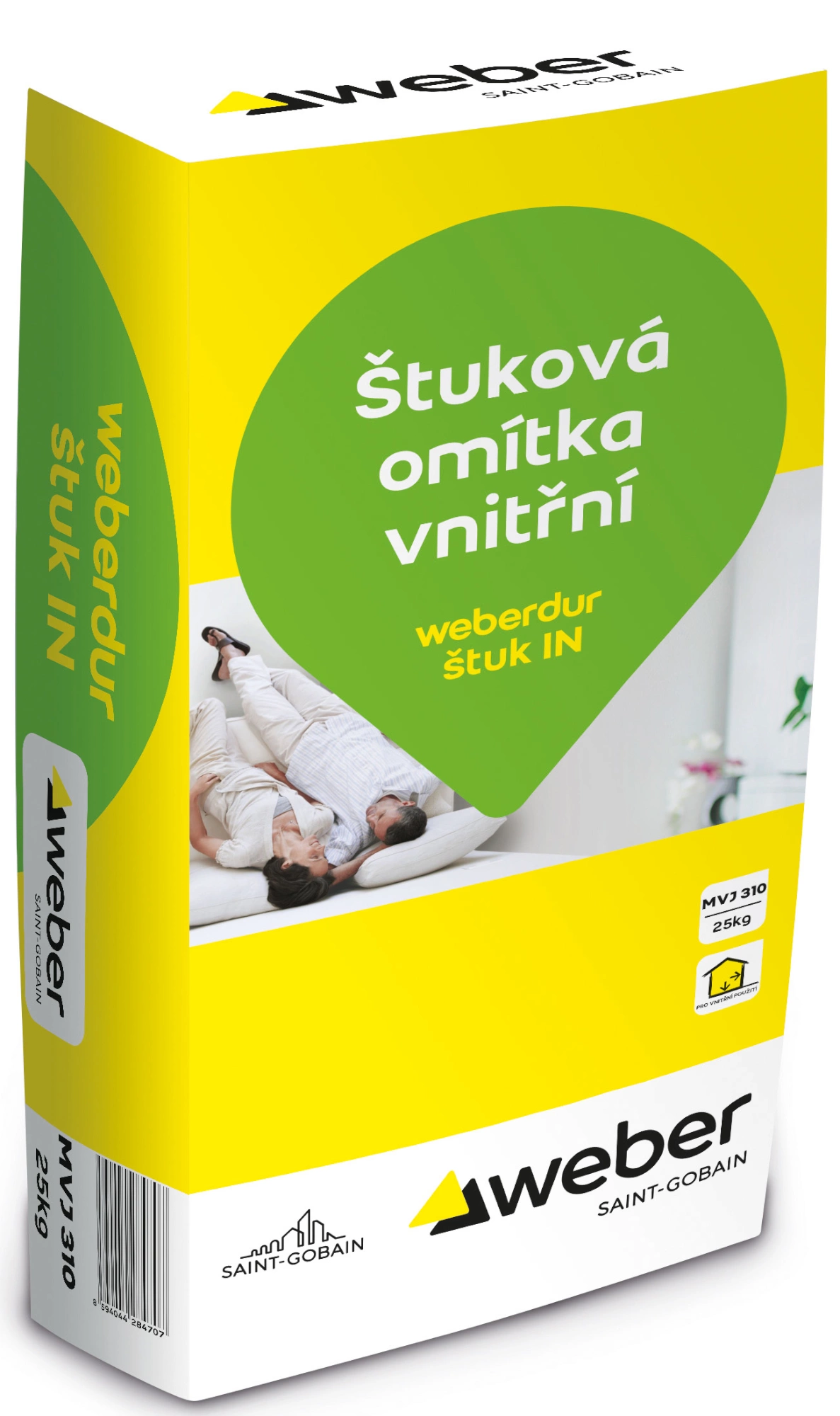 WEBER Omítka štuková weberdur štuk IN 25 kg