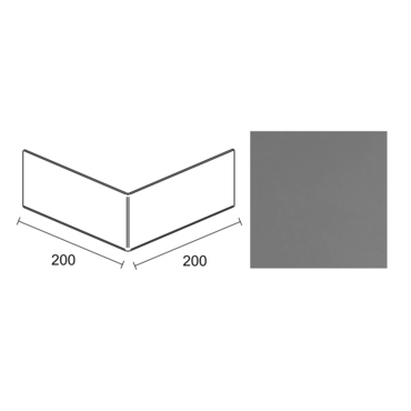 Roh vnější 90° Profilpas PROTEC CPLV/80/E šedý popel RAL 7038