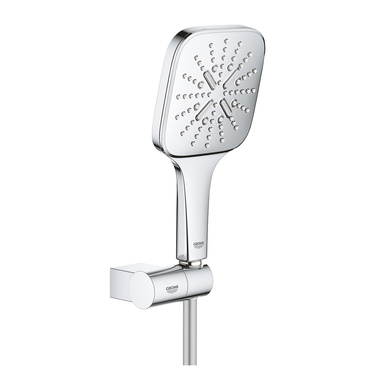 Set ruční sprchy Grohe Rainshower SmartActive 130 Cube 3 proudy chrom 26588000