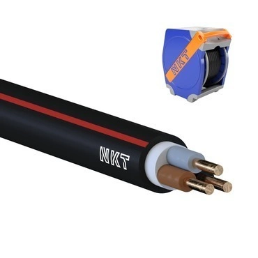 Kabel NKT CYKY-O 3× 1,5 RE 700 m/Qaddy box