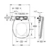 Sedátko bidetovací manuální Grohe Bau Ceramic SoftClose