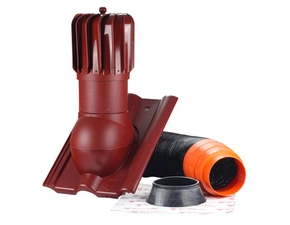 Komplet odvětrání Betonpres Turbína DN150 červenohnědá