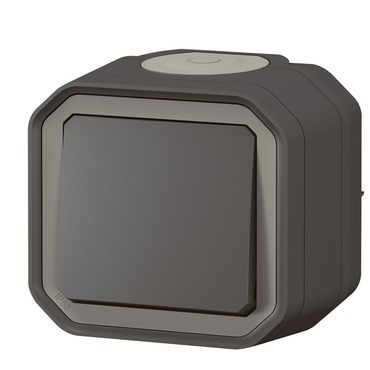 Tlačítko řazení 1/0 Legrand Plexo antracit