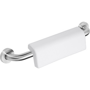 Madlo se zádovou opěrkou Bemeta Help 500 mm k WC s krytkou nerez matný