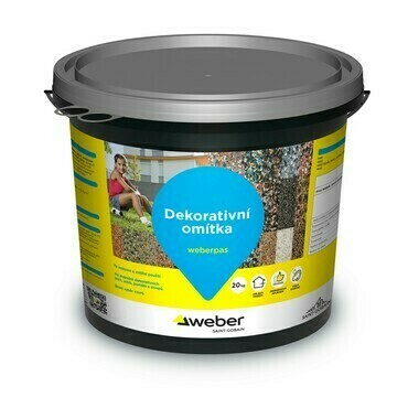 Omítka dekorativní weberpas design stone 01 20 kg