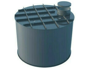 Nádrž na dešťovou vodu Plastic Box 12 000 l válcová samonosná