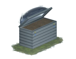 Záhon zahradní s pařeništěm KAROTEN výška 90 cm 80×130 cm